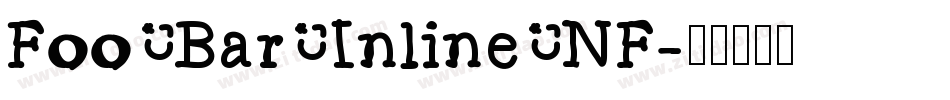 Foo Bar Inline NF字体转换